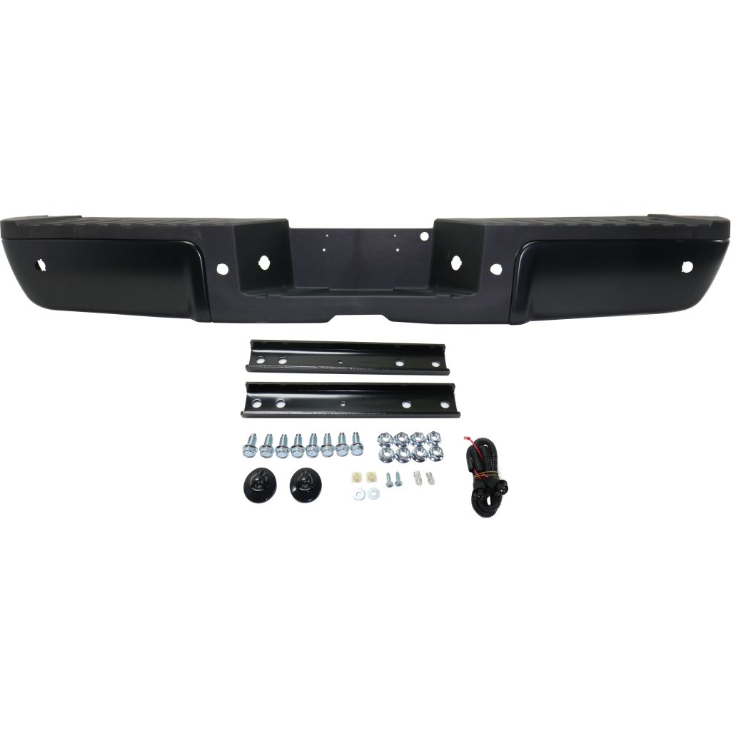 FORD TRUCKS & VANS FORD/PU (F250/350/450) Super Duty REAR STEP BUMPER ASSEMBLY PTD W/BLK PAD (W/SENSOR)**CAPA** OEM#9C3Z17906CPTM-PFM (P) 2013-2016 PL#FO1103175C