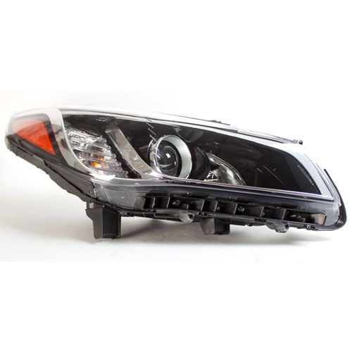 HYUNDAI SONATA HEAD LAMP ASSEMBLY RIGHT (Passenger Side) (HALOGEN)(EXC SE/ECO)(LED DRL IN BMPER) **CAPA** OEM#92102C2000 2015-2017 PL#HY2503183C