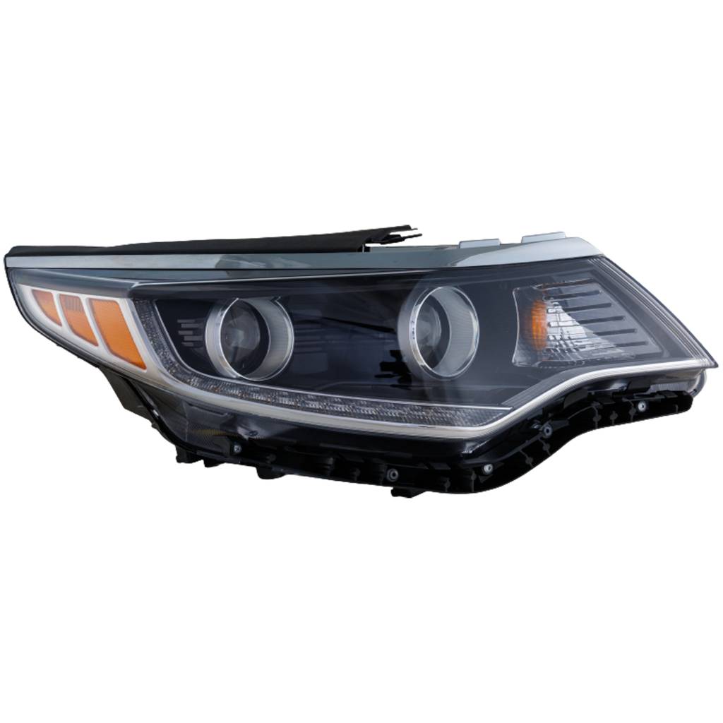 KIA OPTIMA HEAD LAMP ASSY LEFT (Driver Side) (HALOGEN)(W/DRL)(USA) OEM#92101D5080 2016-2017 PL#KI2502197