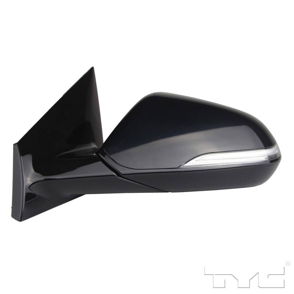 HYUNDAI SONATA DOOR MIRROR LEFT (Driver Side) PWR/HTD/SIGNAL (W/BSD)(W/MEMORY)(GLOSS BLACK)(MAN-FOLD) OEM#87610C2070 2015-2017 PL#HY1320229