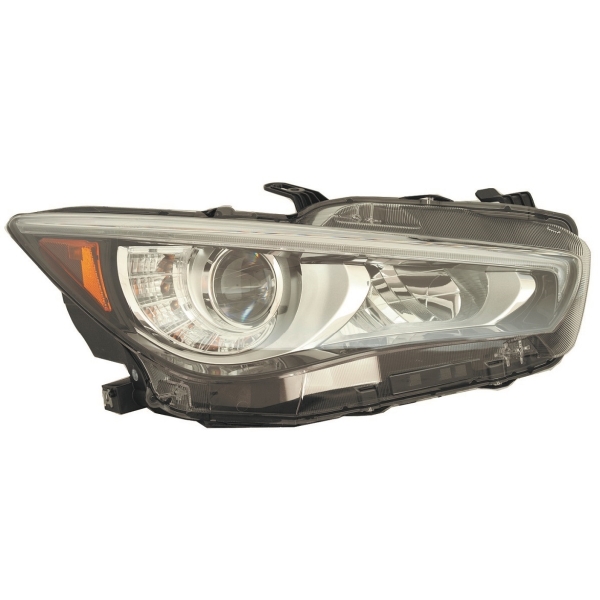 INFINITI Q50 HYBRID HEAD LAMP ASSY RIGHT (Passenger Side) (WO/ADAPTIVE) OEM#260106HH7A 2018-2024 PL#IN2503179