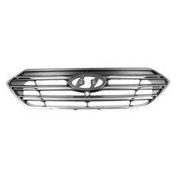 HYUNDAI SANTA FE SPORT (2.0/2.4L) GRILLE GRAY (W/SMOKED CHROME MLDG)(W/CAMERA) OEM#863514Z510 2017-2018 PL#HY1200202