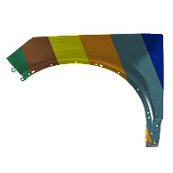 VOLVO VOLVO XC40 ELECTRIC FENDER LEFT (Driver Side) OEM#31651217 2021-2023 PL#VO1240126