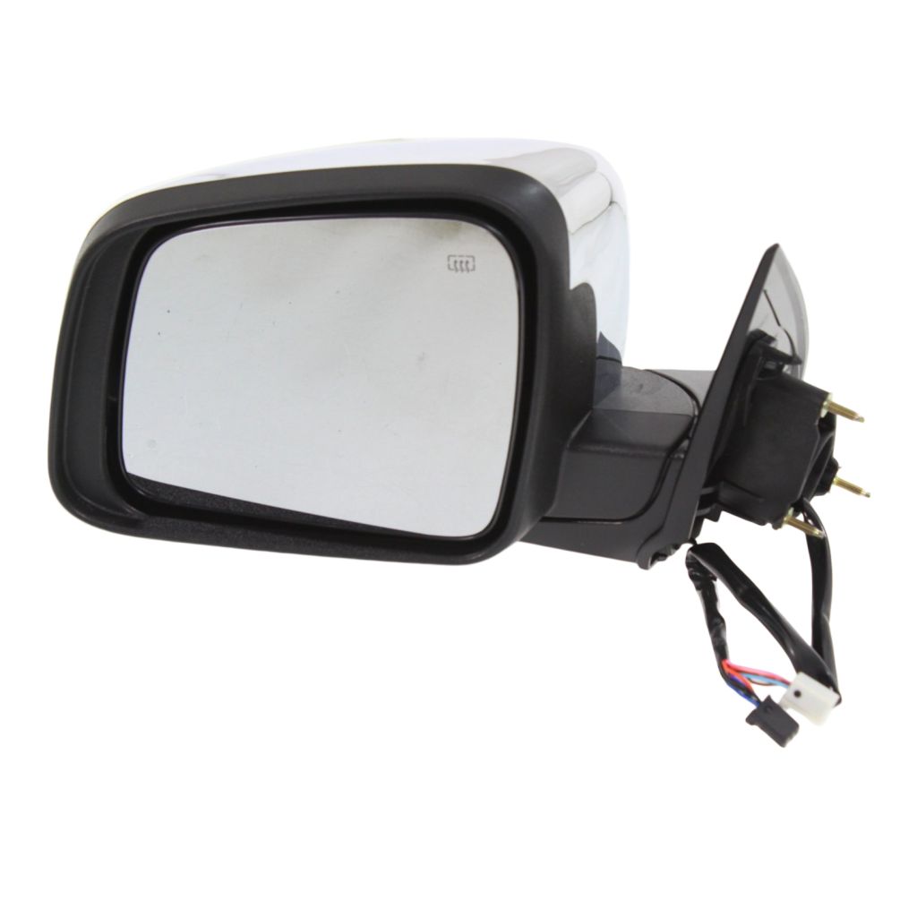 DODGE TRUCKS & VANS DURANGO DOOR MIRROR LEFT (Driver Side) PWR/HTD/SIGNAL (CHR)(WO/BLIND SPOT DET) OEM#68237573AF 2014-2022 PL#CH1320377