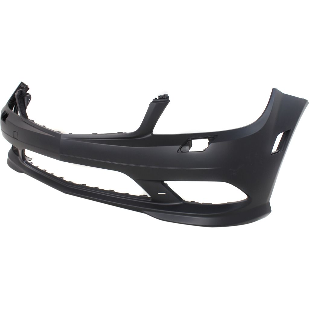 MERCEDES-BENZ C-CLASS SEDAN (204) FRONT BUMPER COVER PRIMED (SPORT)(LED DRL)(W/WASH)(WO/SEN)(EXC C63)(LED DRL)**CAPA** OEM#2048852938 2011 PL#MB1000420C