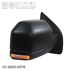 FORD TRUCKS & VANS FORD/PU F150 (EXC RAPTOR) DOOR MIRROR RIGHT (Passenger Side) PWR/HTD/SIGNAL/PUDDLE (WO/BSD)(W/SPOT LAMP)(STD TYPE)(TEX) OEM#FL3Z17682DC 2015-2018 PL#FO1321524