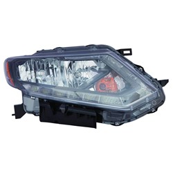 NISSAN(DATSUN) ROGUE (2.5L) HEAD LAMP ASSEMBLY RIGHT (Passenger Side) (HALOGEN HEAD/LAMP)(LED DRL) **CAPA** OEM#260104BA2A 2014-2016 PL#NI2503226C