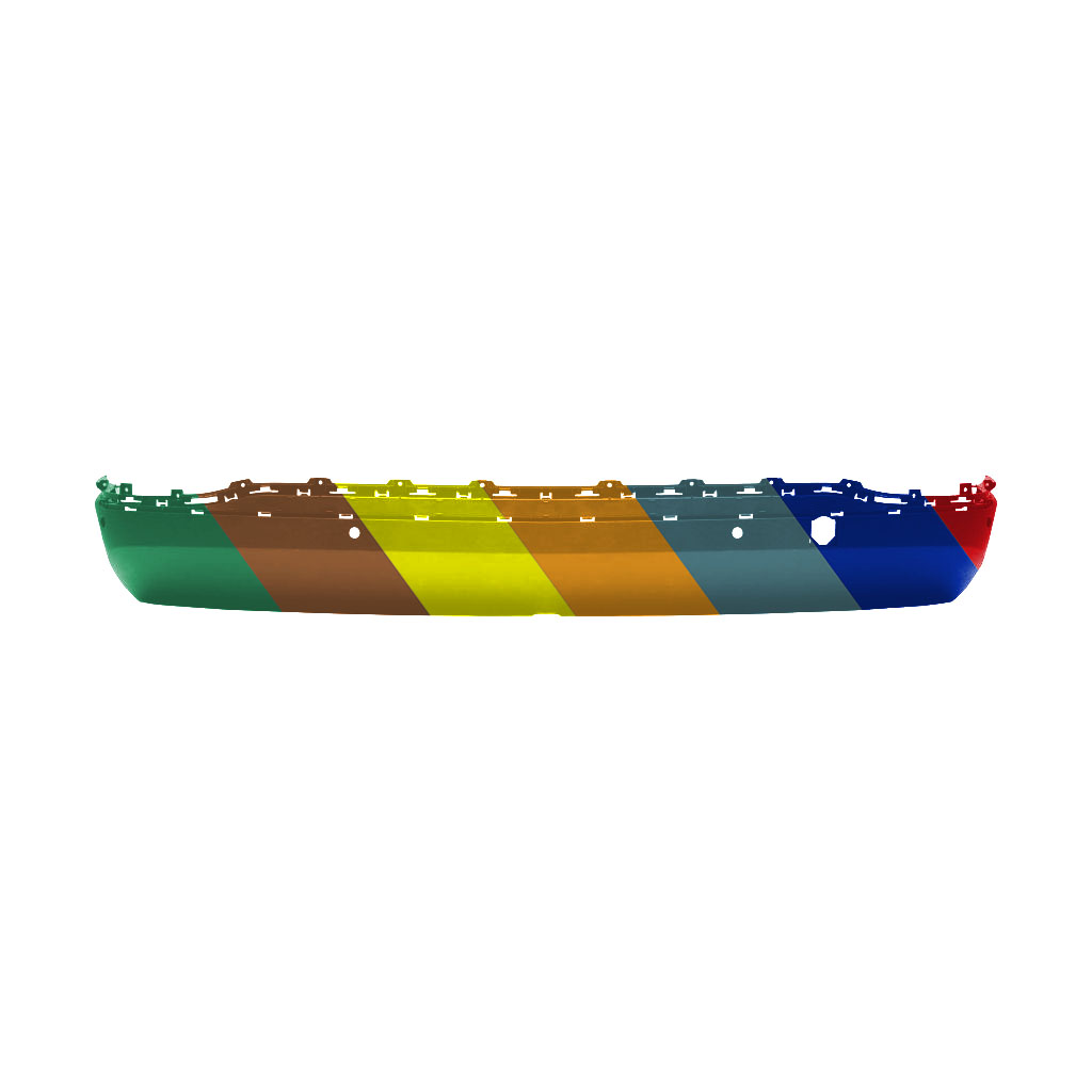 GM TRUCKS & VANS EQUINOX REAR BUMPER COVER LOWER TEXTURE (W/SENSOR)(SINGLE EXHAUAST) OEM#84150894 2018-2021 PL#GM1115159