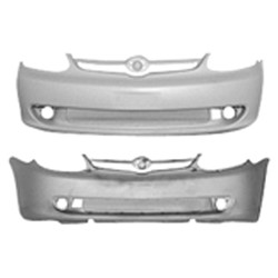 TOYOTA ECHO FRONT BUMPER COVER PRIMED W/O SPOILER OEM#5211952220 2003-2005 PL#TO1000253