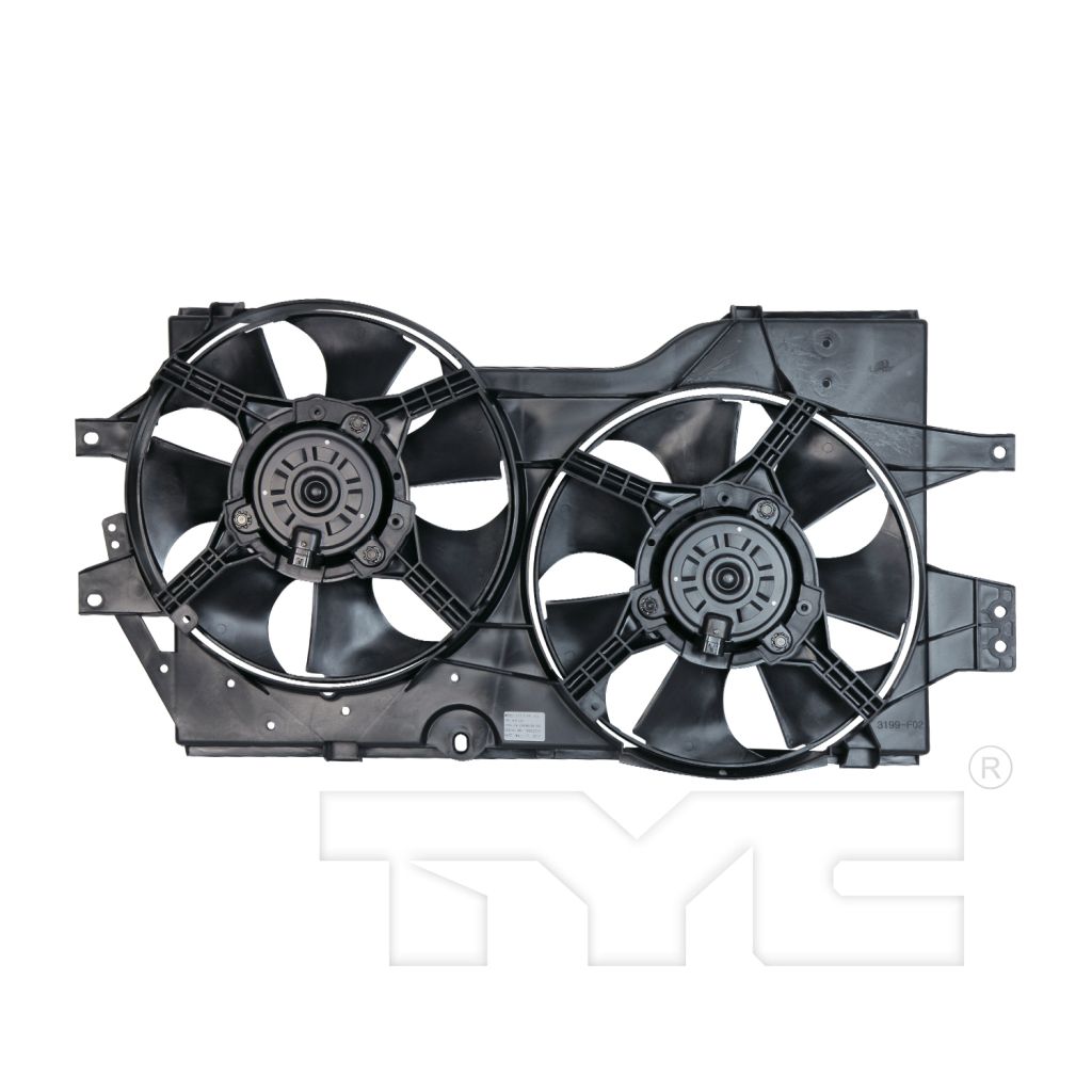 DODGE TRUCKS & VANS CARAVAN RADIATOR & A/C FAN ASSEMBLY (DUAL FAN) OEM#4682624AB 1996-2000 PL#CH3115104