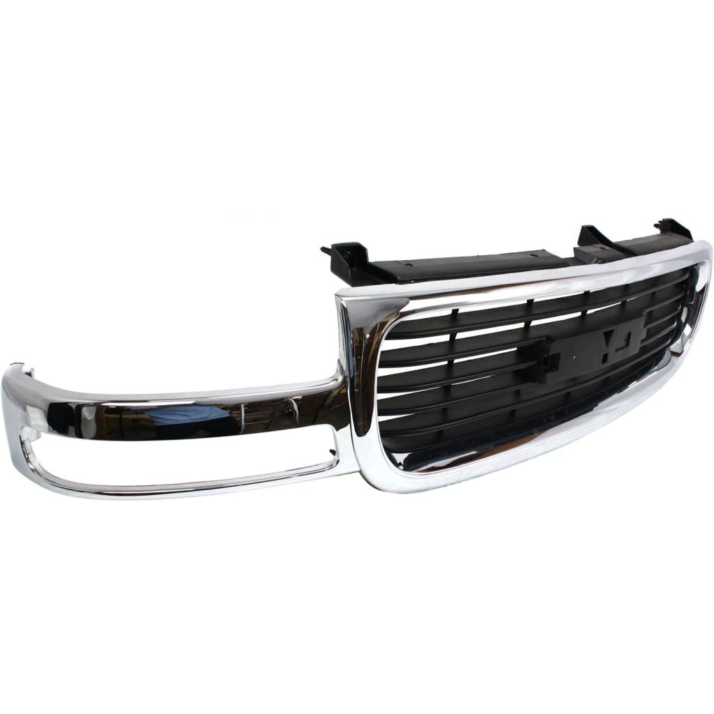 GM TRUCKS & VANS YUKON/YUKON XL (GMC) GRILLE CHR/BLK (GMC) OEM#19130787 2000-2006 PL#GM1200430