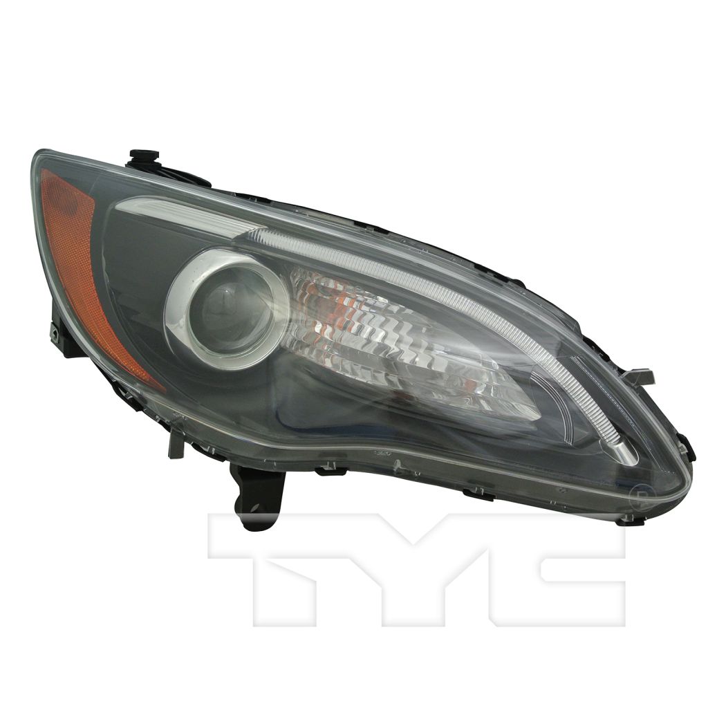 CHRYSLER 200 SEDAN HEAD LAMP ASSY RIGHT (Passenger Side) (S MDL)(BLACK BEZEL WO/CHROME INSERT) OEM#68088066AG 2011-2014 PL#CH2503275