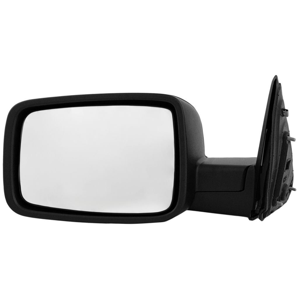 DODGE TRUCKS & VANS DODGE/PU (R2500/3500) DOOR MIRROR LEFT (Driver Side) MANUAL (SINGLE GLASS)TEXT BLACK) OEM#55372069AH 2010-2012 PL#CH1320308