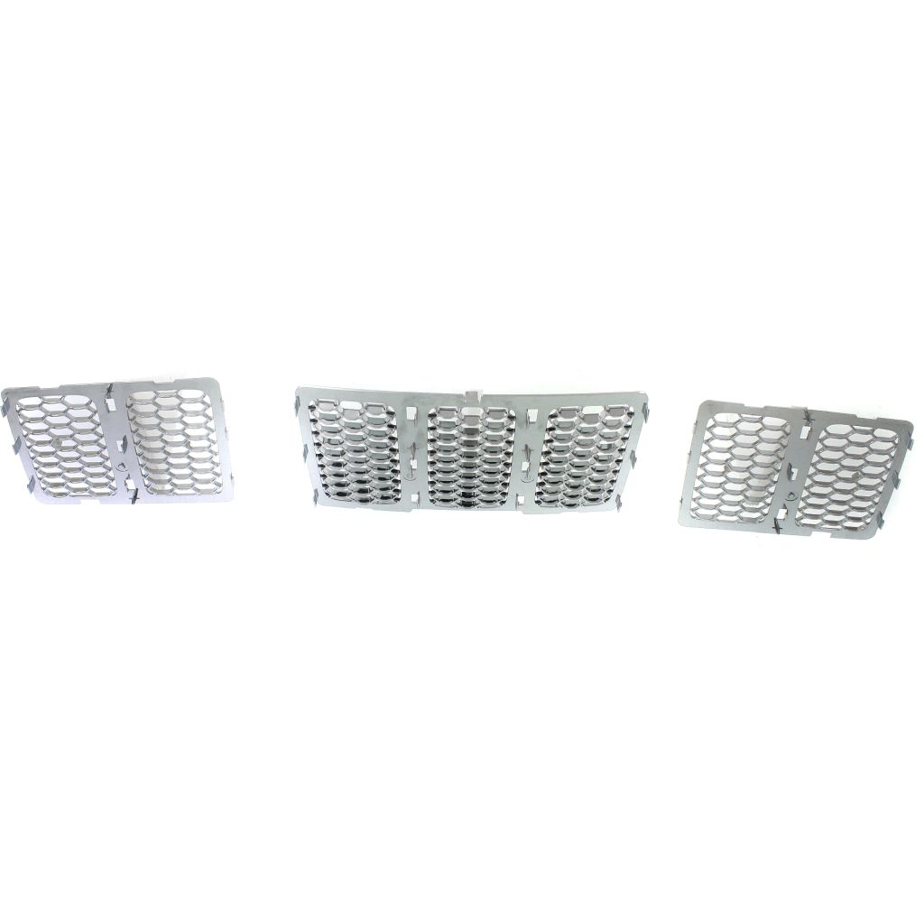 JEEP GRAND CHEROKEE GRILLE INNER MESH CHROME (3pcs) (HONEYCOMB)(SUMMIT)**CAPA** OEM#68143075AB 2014-2016 PL#CH1200366C