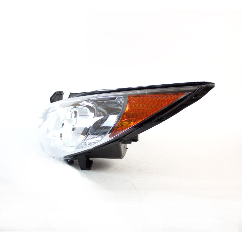 HYUNDAI SONATA HEAD LAMP ASSEMBLY LEFT (Driver Side) (HALOGEN) (GLS)(SILVER/CHR BEZEL) OEM#921013Q000 2011-2014 PL#HY2502159