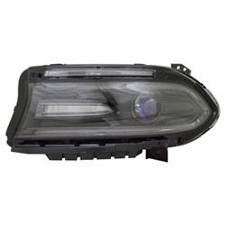 DODGE CHARGER HEAD LAMP ASSEMBLY LEFT (Driver Side) (HALOGEN) (W/LED DRL)**CAPA** OEM#68294431AF 2016-2017 PL#CH2502296C