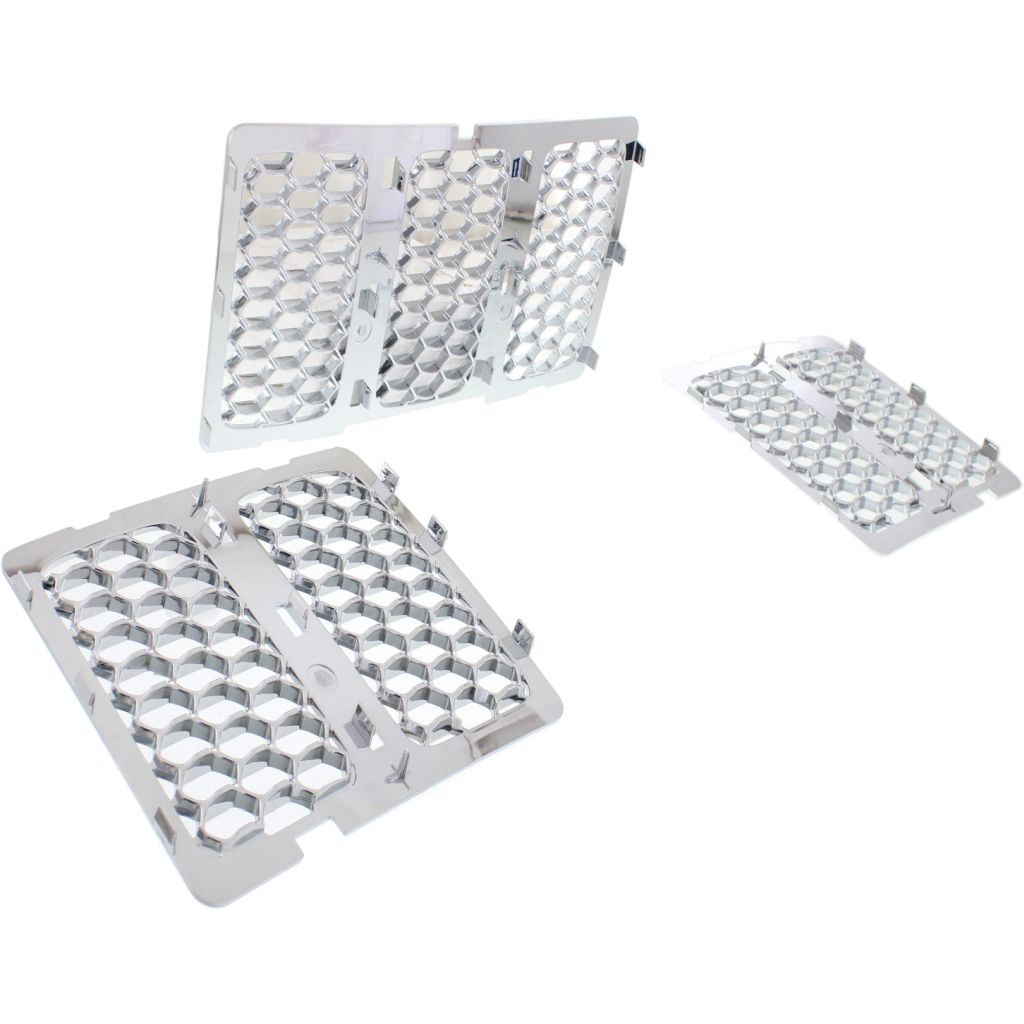 JEEPVEHICLE GRAND CHEROKEE / GRAND CHEROKEE WK GRILLE INNER MESH CHROME (3pcs)(HONEYCOMB)(SUMMIT) OEM#68143075AB 2014-2016 PL#CH1200366