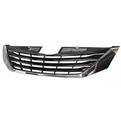 TOYOTA SIENNA GRILLE ASSEMBLY BLK/BLK W/CHR MOLDING (LE) OEM#5310108080 2011-2017 PL#TO1200334