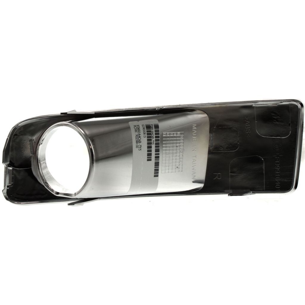 FORD FUSION FOG LAMP BEZEL RIGHT (Passenger Side) (CHR)(W/FOG Style) OEM#6E5Z17E810A 2006-2009 PL#FO2599100