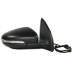 VOLKSWAGEN GOLF (2/4 DR) (LH Exhaust) DOOR MIRROR RIGHT (Passenger Side) HTD/Memory/Puddle/Power Folding; PTM) OEM#5K0857508AF9B9-PFM 2010-2014 PL#VW1321141