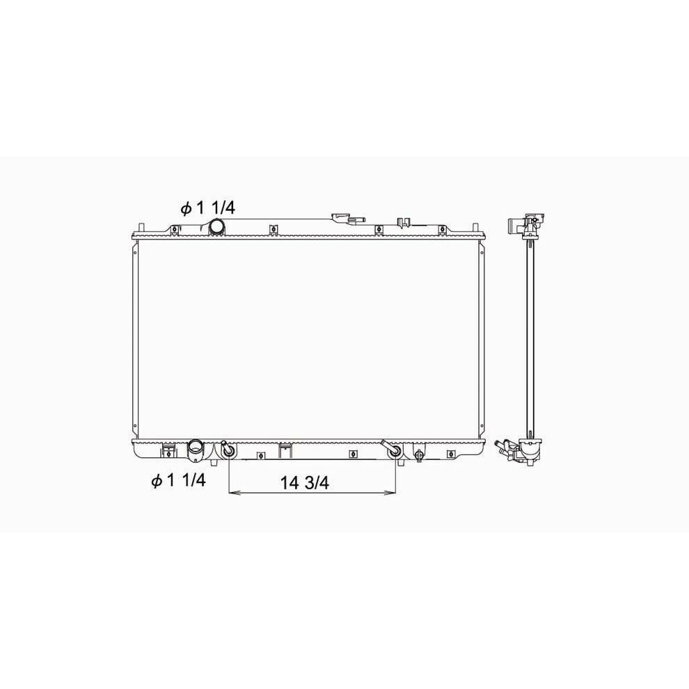 HONDA ODYSSEY RADIATOR OEM#19010P8FA51 1999-2004 PL#HO3010138