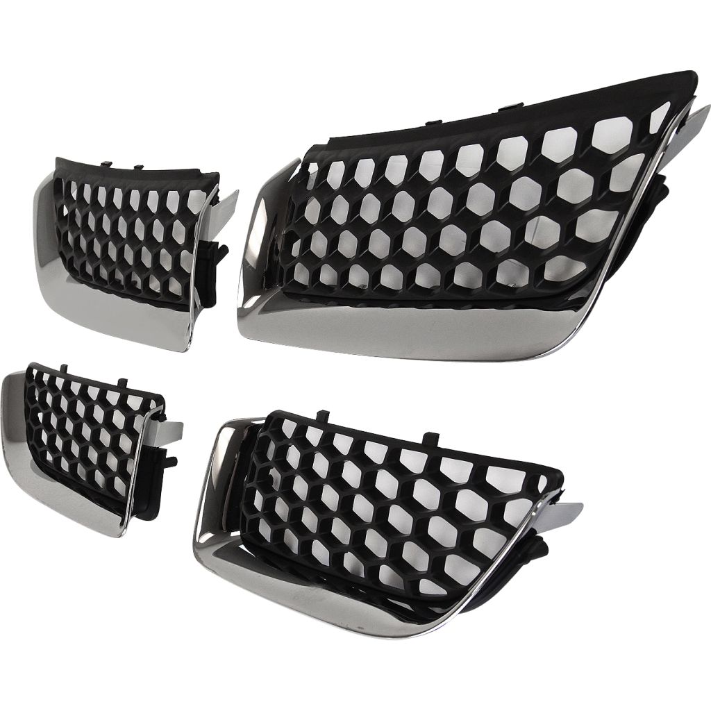 DODGE STRATUS/SEDAN GRILLE BLACK W/CHR MOLDING (4PCS/SET IN A BOX) OEM#4805900AB 2004-2006 PL#CH1200297
