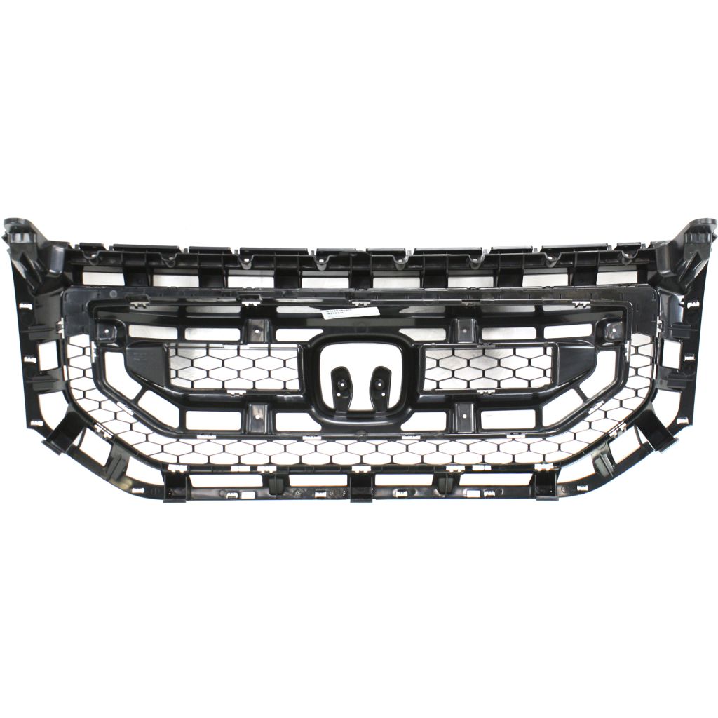 HONDA PILOT GRILLE BLACK (WO/MLDGS)**CAPA** OEM#75101SZAA01ZA 2009-2011 PL#HO1200200C