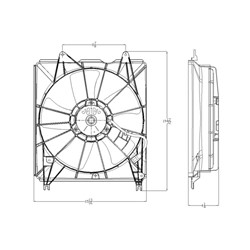 ACURA RDX RADIATOR FAN ASSEMBLY (LH) OEM#19015RWCA01-PFM 2007-2009 PL#AC3115112