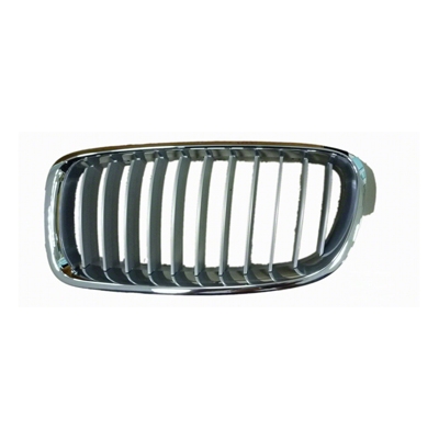 BMW BMW 3 (WAGON) GRILLE LEFT (Driver Side) CHROME FRAME /CHROME/SILVER INNER(11 BAR)(MODERN) OEM#51137263479 2014-2019 PL#BM1200240
