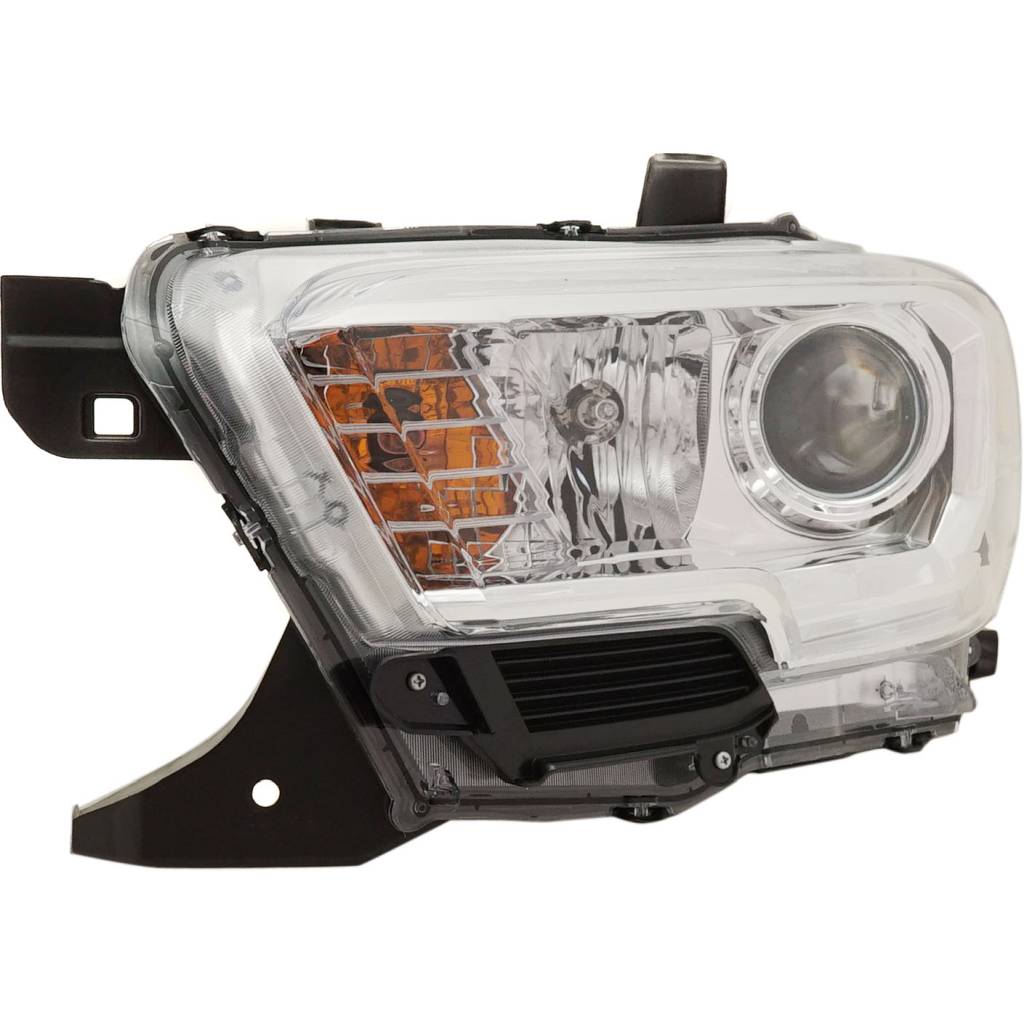 TOYOTA TACOMA HEAD LAMP ASSY LEFT (Driver Side) (WO/LED DRL)(W/FOG LAMP)(CHROME/BLACK) OEM#8115004262 2019-2023 PL#TO2502276