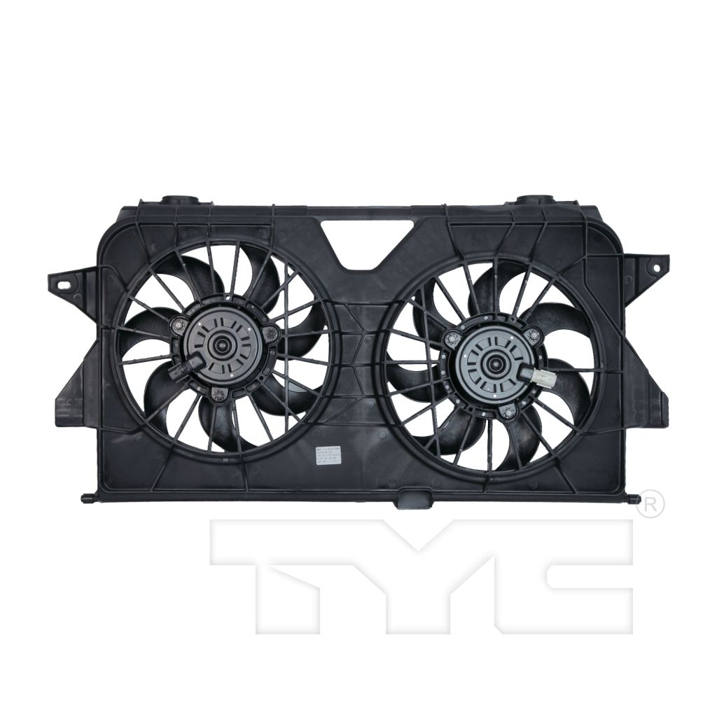 CHRYSLER TOWN & COUNTRY RADIATOR & A/C FAN ASSEMBLY (FROM 1/31/05)(DUAL FAN) OEM#4677695AA 2005-2007 PL#CH3115145