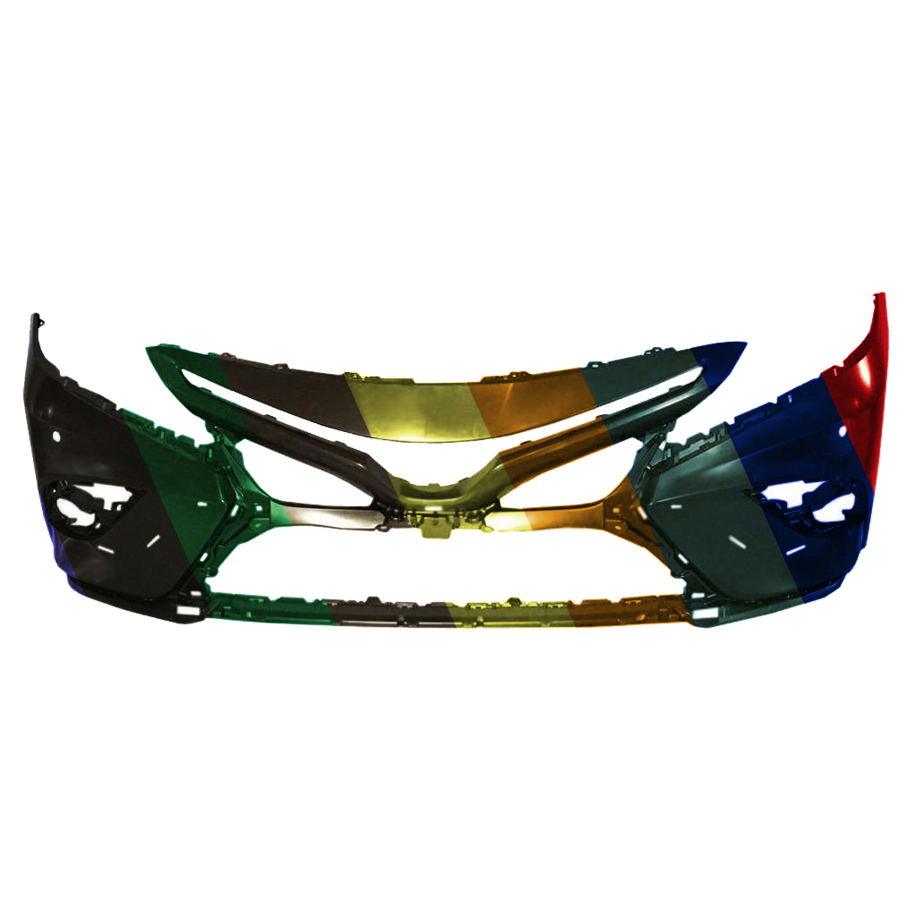 TOYOTA CAMRY HYBRID FRONT BUMPER COVER PRIMED (XSE)(W/SENSOR)(W/CAMERA) OEM#521190X955 2021-2024 PL#TO1000472