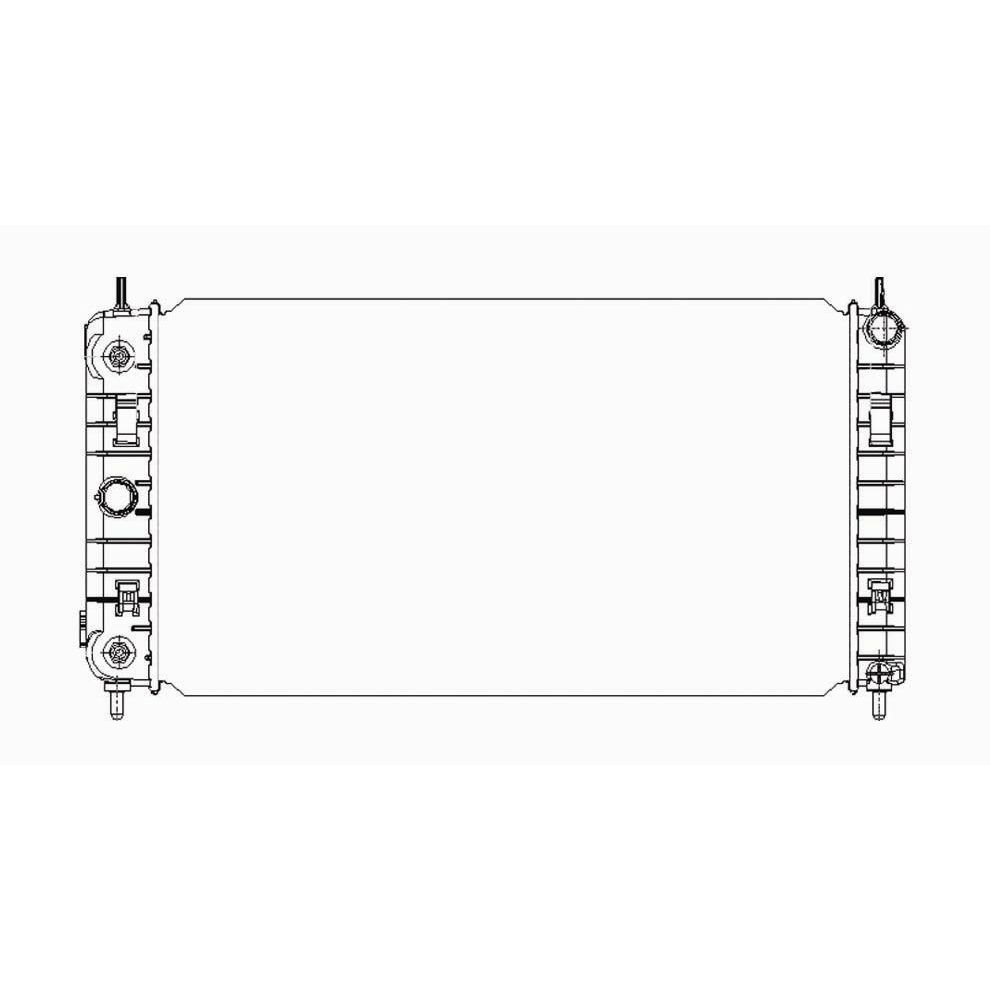CHEVROLET MALIBU CLASSIC RADIATOR 2.2/L4 A/M T IR (W/TOC) OEM#52486987 2008 PL#GM3010443