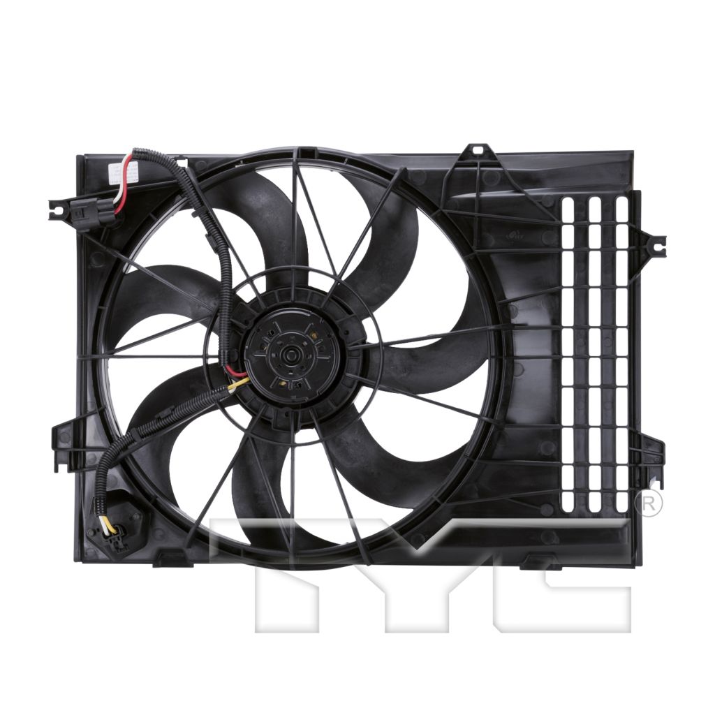 KIA SPORTAGE RADIATOR & A/C FAN ASSY (2.7L)(SINGLE FAN) OEM#253801F381 2005-2007 PL#KI3115116