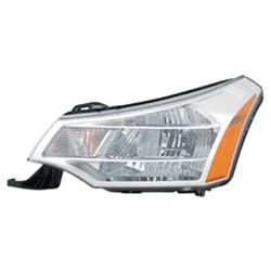 FORD FOCUS HEAD LAMP ASSY LEFT (Driver Side) CHROME (SD)(EXC 10-11 SES)**CAPA** OEM#8S4Z13008F 2008-2011 PL#FO2502244C