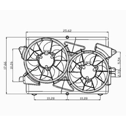 GM TRUCKS & VANS EQUINOX RADIATOR & A/C FAN ASSEMBLY 3.4L OEM#89024961-PFM 2005 PL#GM3117103