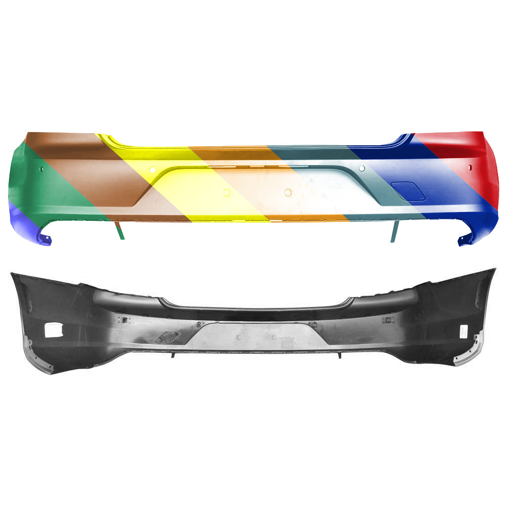 VOLVO VOLVO S90 PLUG-IN REAR BUMPER COVER PRIMED (WO/BLIS)(W/PK SENSOR)(WO/PK ASSIST) OEM#400053567 2020-2021 PL#VO1100175