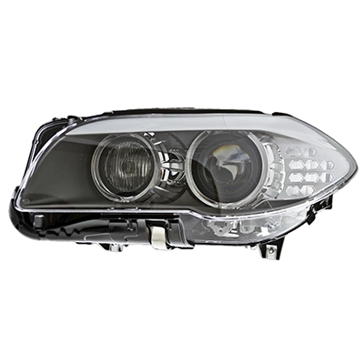 BMW BMW 5 SERIES HYBRID HEAD LAMP UNIT LEFT (Driver Side) HID (W/AUTO ADJUST)(LENS/HOUSING) OEM#63117271903 2012-2013 PL#BM2502173