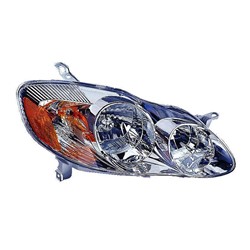 TOYOTA COROLLA/SEDAN HEAD LAMP ASSEMBLY RIGHT (Passenger Side) (W/CHR BEZEL)(CE/LE MDL) **CAPA** OEM#8111002190 2003-2004 PL#TO2503139C