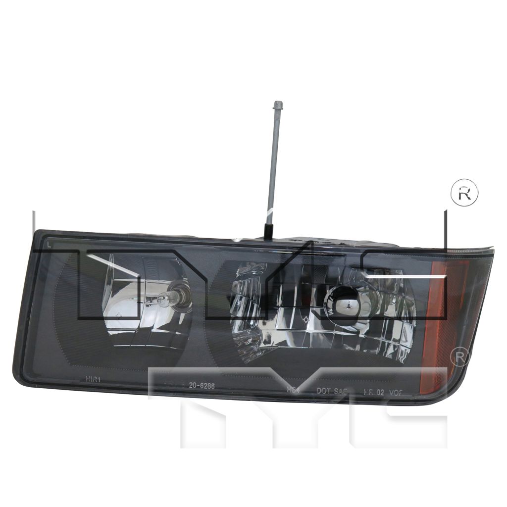 GM TRUCKS & VANS AVALANCHE HEAD LAMP ASSEMBLY LEFT (Driver Side) (W/PLASTIC BMP) OEM#15136536 2002-2006 PL#GM2502219
