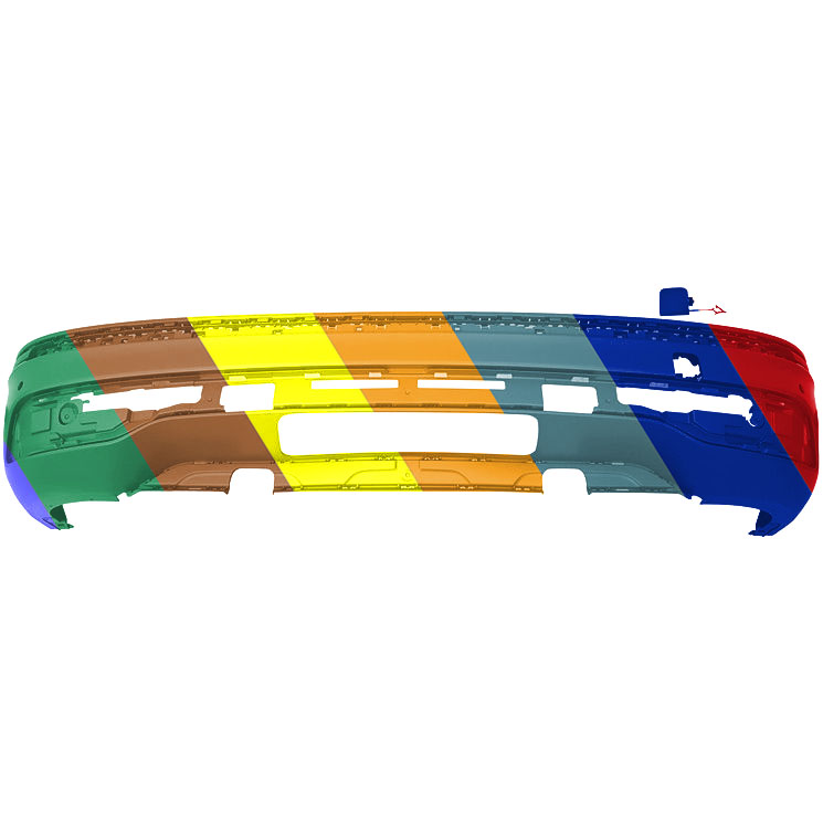 VOLKSWAGEN TIGUAN REAR BUMPER COVER LOWER PRIMED (W/R-LINE) OEM#5NN807433GGRU 2022-2024 PL#VW1115120