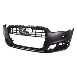 AUDI A6 SEDAN FRONT BUMPER COVER PRIMED (WO/PK SENSOR)(WO/S-LINE)(W/CHROME TRIM)**CAPA** OEM#4G0807065PGRU 2016 PL#AU1000240C