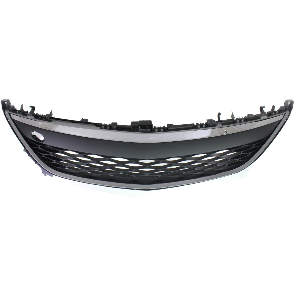 MAZDA CX-7 FRONT BUMPERUMPER GRILLE ASSY CHROME/BLACK (W/FOG) OEM#EH45501T0J 2010-2012 PL#MA1036120
