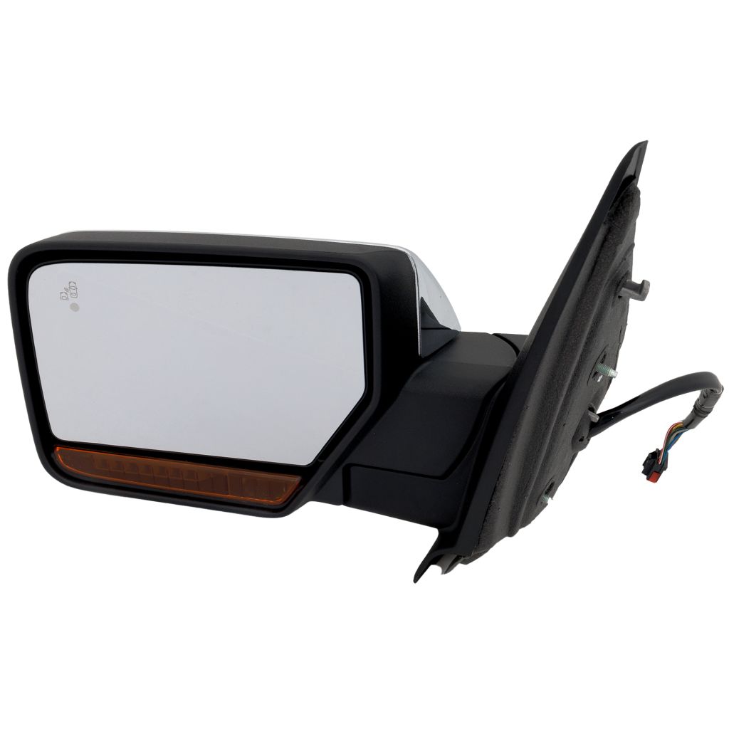 FORD TRUCKS & VANS EXPEDITION DOOR MIRROR LEFT (Driver Side) PWR/HTD/SIGNAL/PUDDL/MEMORY/P-FOLD (W/BSD)(WO/DIMMING)(CHROME) OEM#FL1Z17683BA-PFM 2015-2017 PL#FO1320507