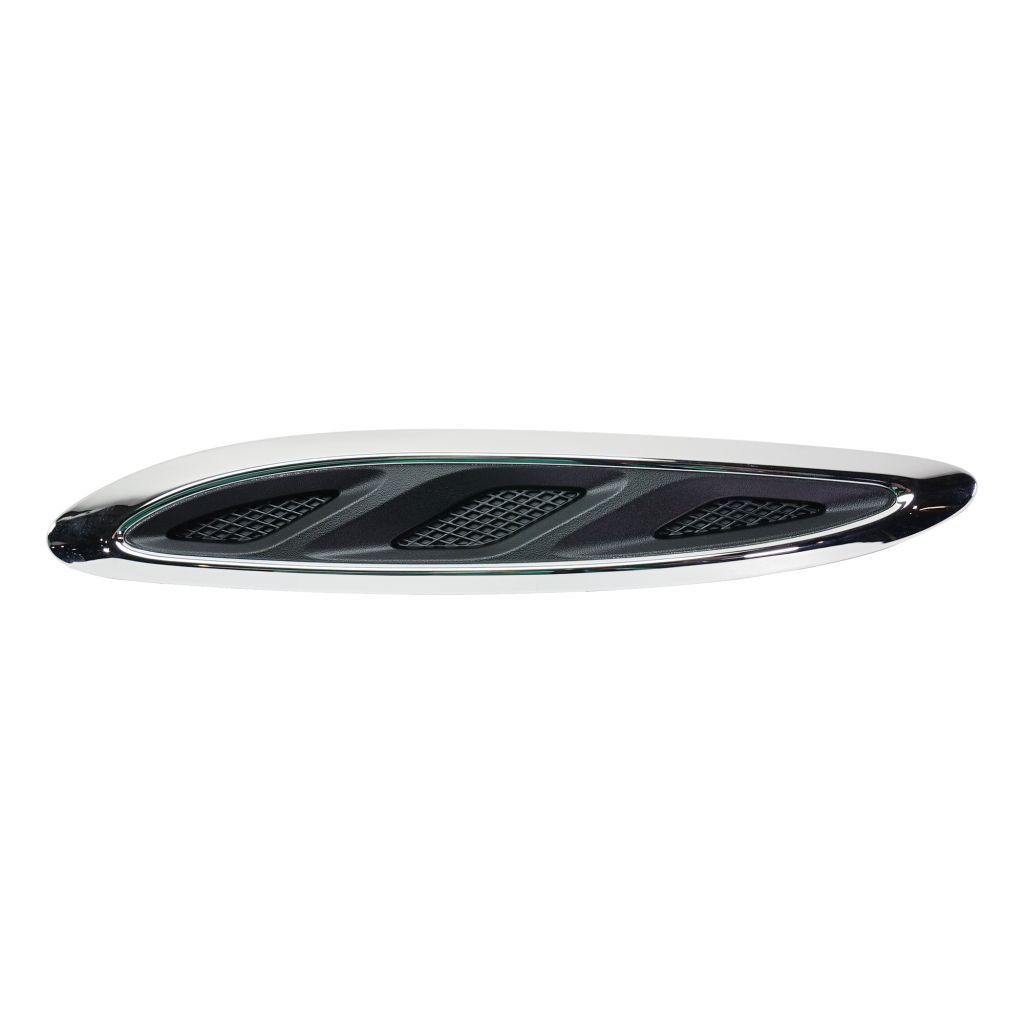 BUICK ENCLAVE HOOD MLDG SIDE RIGHT (Passenger Side) CHROME/BLACK OEM#23142430 2013-2017 PL#GM1239109