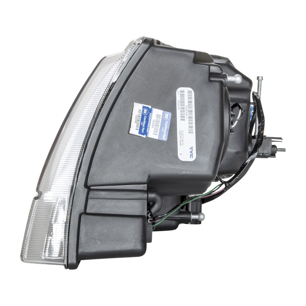 JEEP GRAND CHEROKEE HEAD LAMP ASSEMBLY RIGHT (Passenger Side) (LIMITED/OVERLAND)(CLEAR PARK LEN/CHR BEZEL) OEM#55155552AI 1999-2004 PL#CH2503120