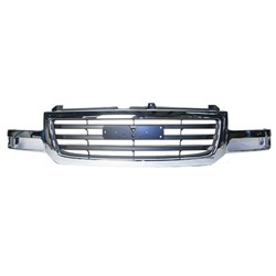 GM TRUCKS & VANS SIERRA/PU (GMC) (07 OLD STYLE) GRILLE CHR/BLK (1500/2500) (EXC C3 & Denali) OEM#19130791 2003-2007 PL#GM1200475