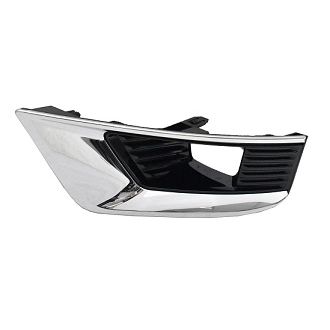 NISSAN ARMADA FOG LAMP COVER LEFT (Driver Side) CHROME/BLACK (W/FOG) OEM#620776JL0A 2021-2024 PL#NI1038182