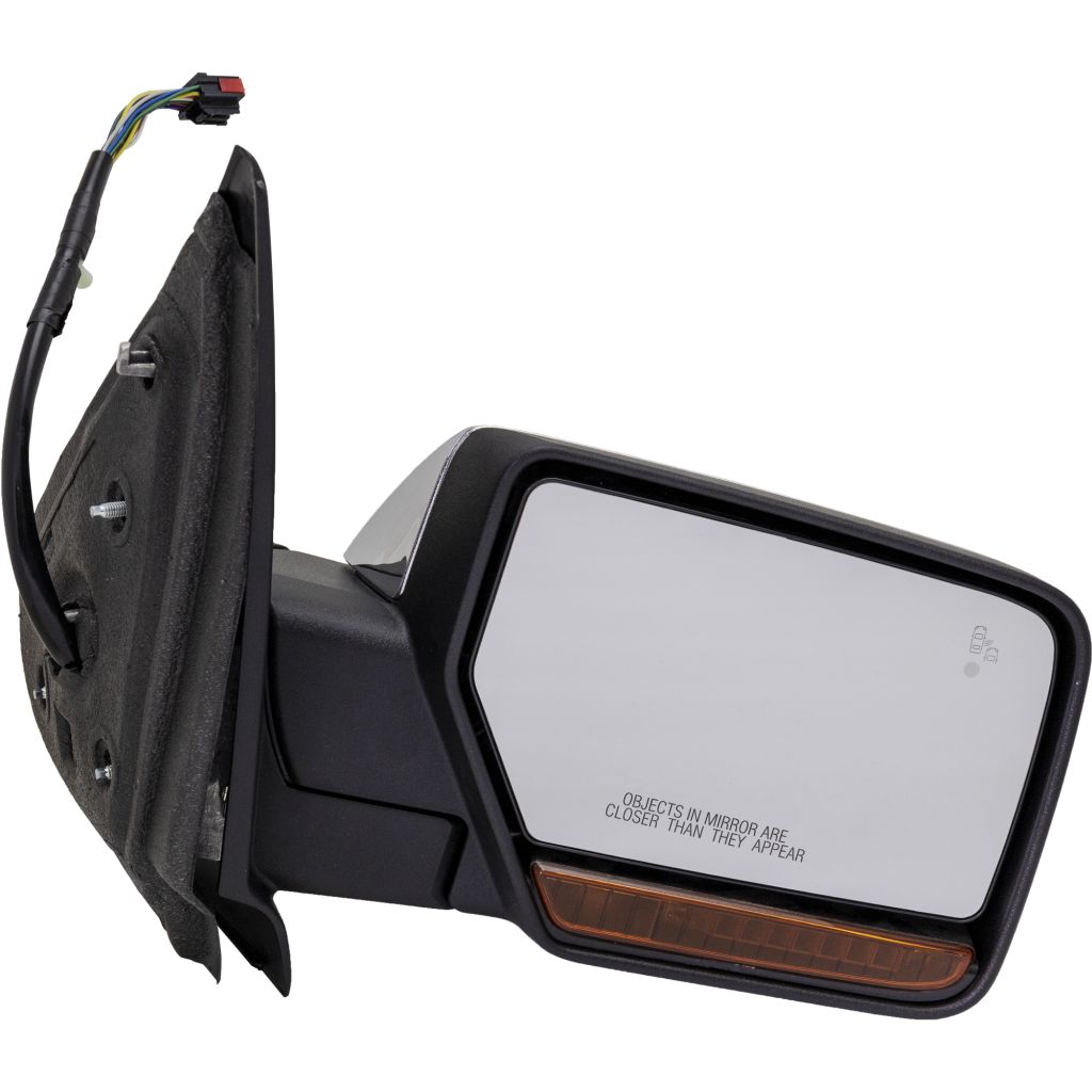 FORD TRUCKS & VANS EXPEDITION DOOR MIRROR RIGHT (Passenger Side) PWR/HTD/SIGNAL/PUDDL/MEMORY/P-FOLD (W/BSD)(CHROME) OEM#FL1Z17682BA 2015-2017 PL#FO1321507