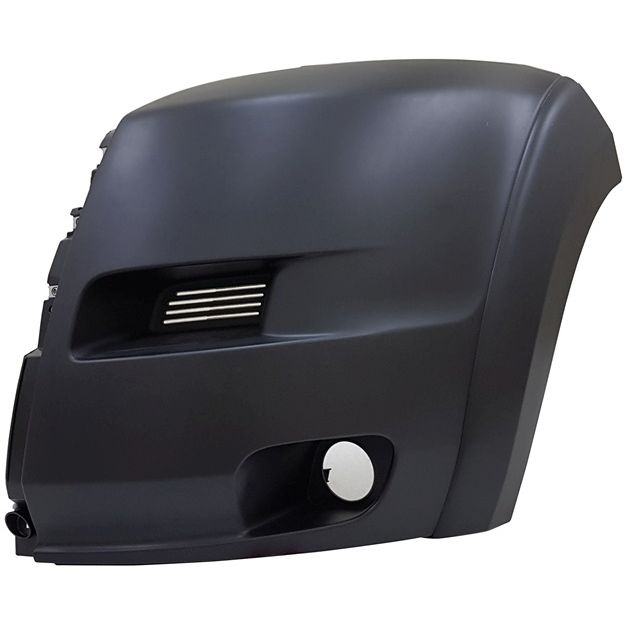 DODGE TRUCKS & VANS PROMASTER 1500/2500/3500 FRONT BUMPER COVER LEFT (Driver Side) TXT-BLACK (W/FOG)(WO.SENSOR) OEM#1ZT96JXWAA 2019-2022 PL#CH1016109